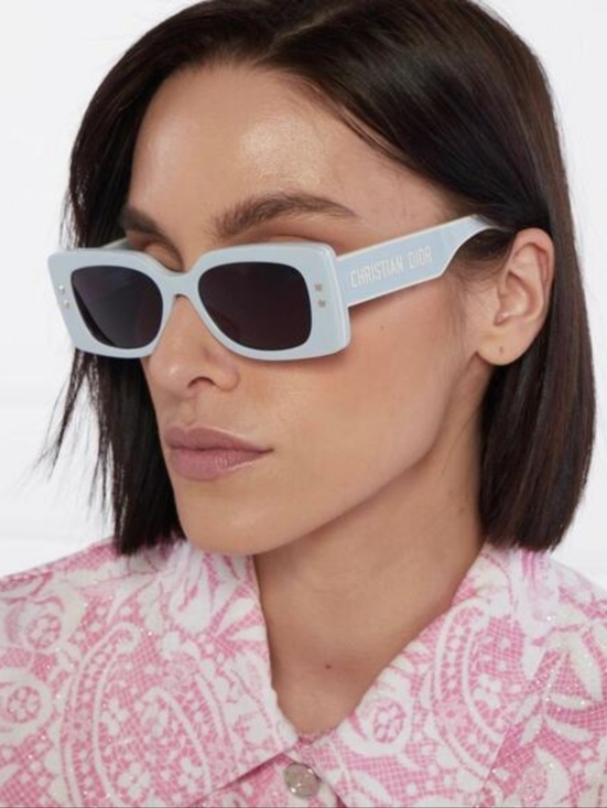 Dior Accessories - Dior White Sunglasses with Black Lenses